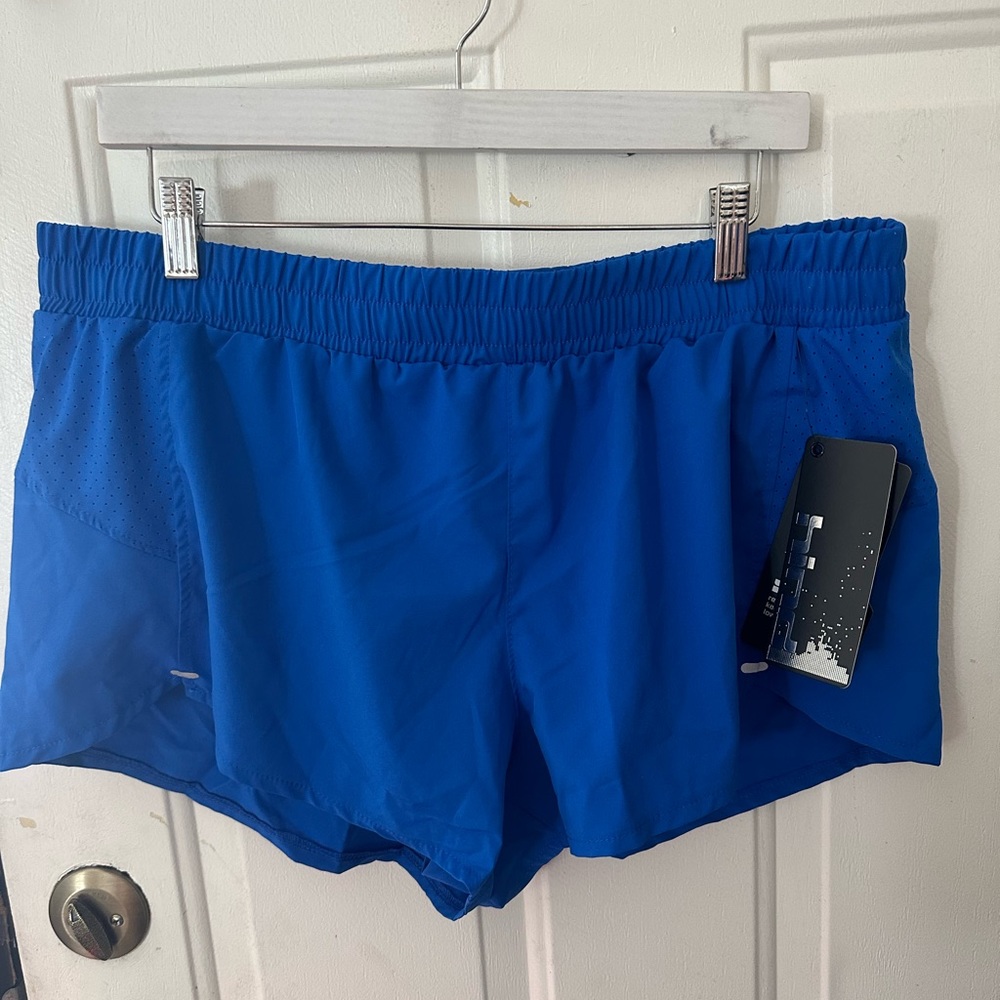 HIND WOMEN’S RUNNING SHORTS: BLUE: NWT: SZ XL